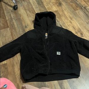 Carhartt Kids Black Fleece Jacket